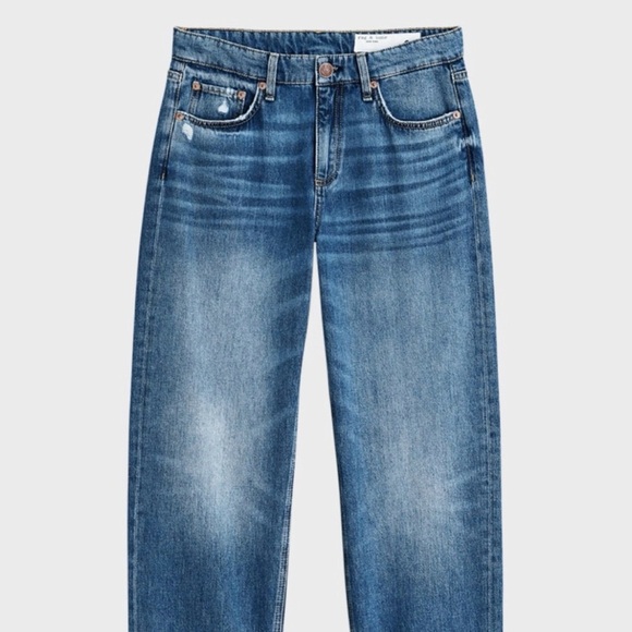 Rag & Bone Dre Low Rise Slim Boyfriend Denim Jeans Blake Cotton Size 27 - Picture 2 of 12